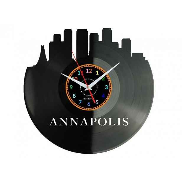 Annapolis Dárek Originální dekorace do domu Hodiny z vinylové desky