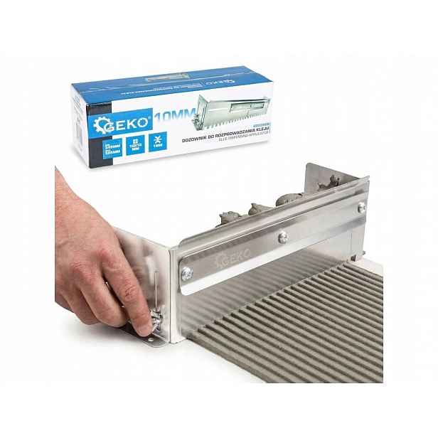 Nastavitelná zubová stěrka na lepidlo 345-585 mm, zub 10×10 mm G02286B