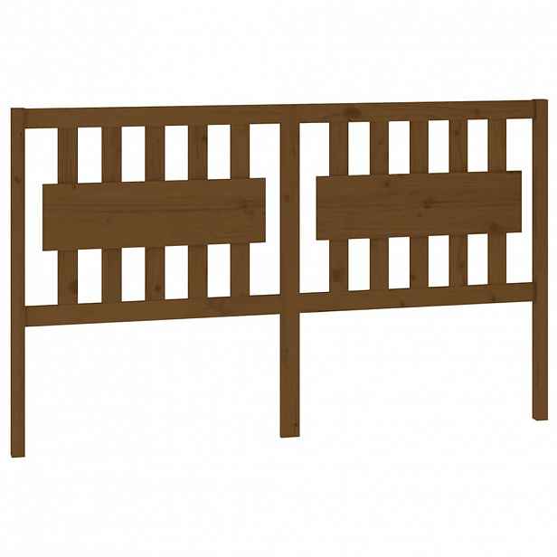 vidaXL Čelo postele medově hnědé 155,5 x 4 x 100 cm masivní borovice