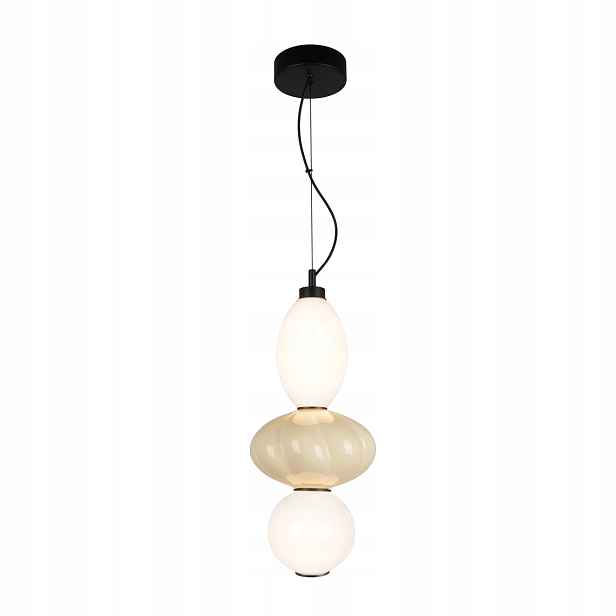 Italux Závěsná lampa art deco Tordi Led 18W bílo-béžová IP20