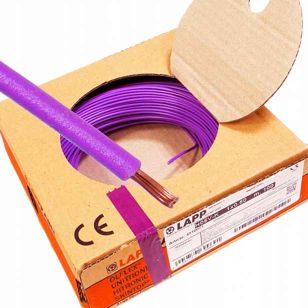 Kabel Lgy 0,5 mm fialový Lapp kabel 100 m