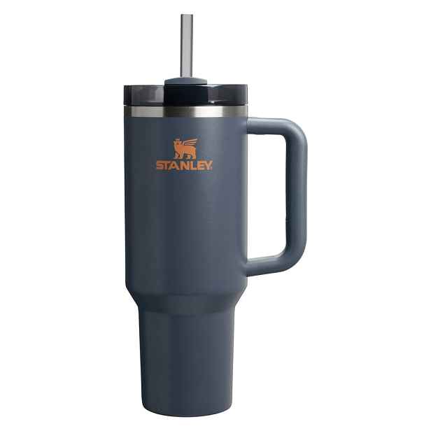 Tmavě modrá termoska s brčkem z nerezové oceli 1,18 l Quencher H2.0 FlowState Tumbler Twilight – Stanley