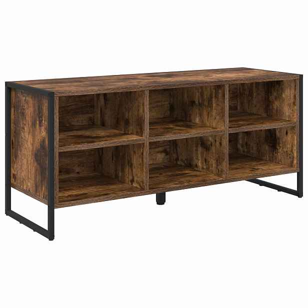 vidaXL Skříň na obuv 100 x 35 x 44 cm Kompozitní dřevo Kouřový dub