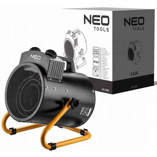 Elektrický ohřívač 3kW nastavitelný, nerezové topné těleso Neo