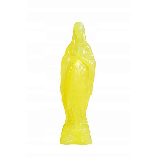 Figurka Božské Matky Z Lourdes 30 CM Žlutá Devocionálie Francie