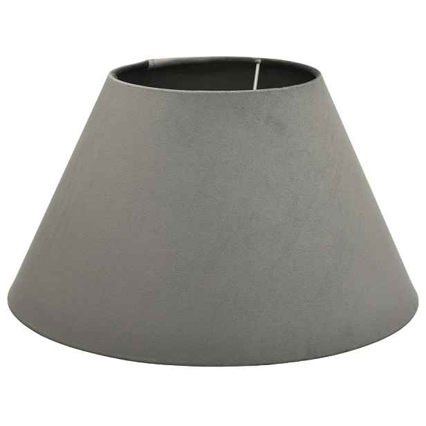 Stínítko kužel E27 E14 Šedý Velur 15 31 h18 cm Zavinovací okraje Piano