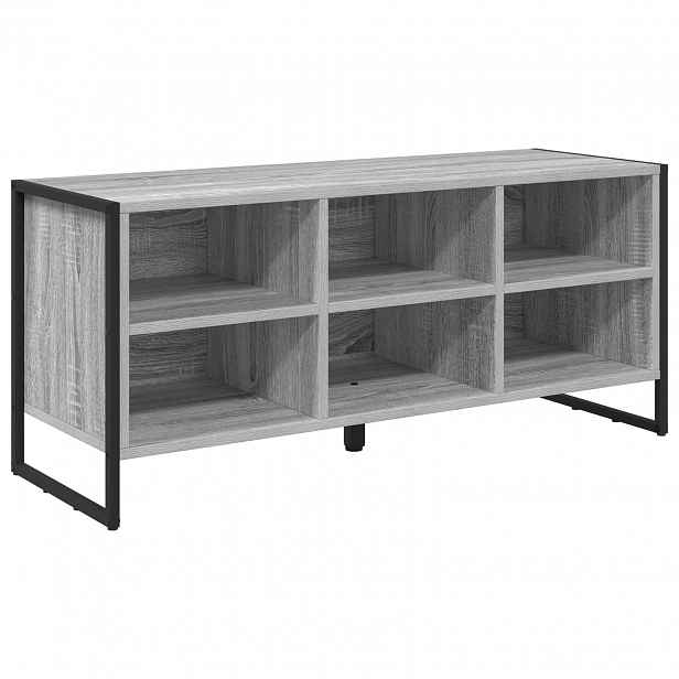 vidaXL Skříň na obuv 100 x 35 x 44 cm Kompozitní dřevo Šedá Sonoma