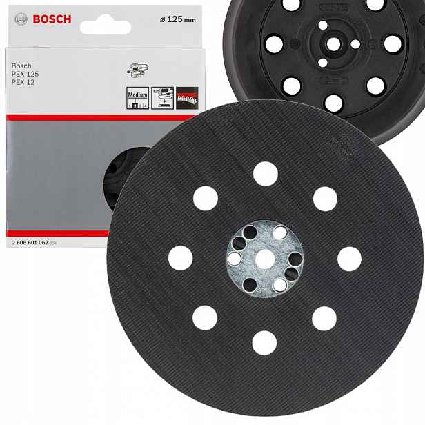 Brusný talíř 125 mm 8 otvorů Pex Středně tvrdý Bosch 2608601062