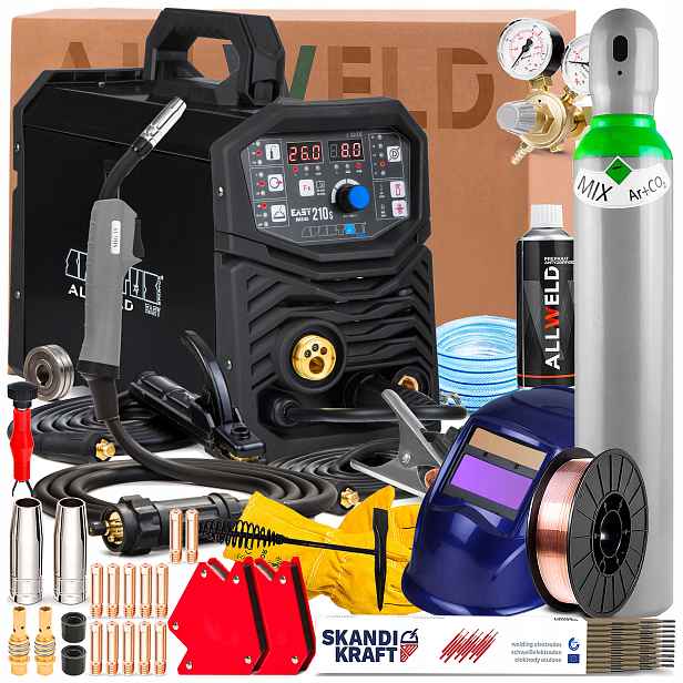 Svářečka Spartus Easymig 210S 230V 200A Mma Tig Synergie Flux Hot Start