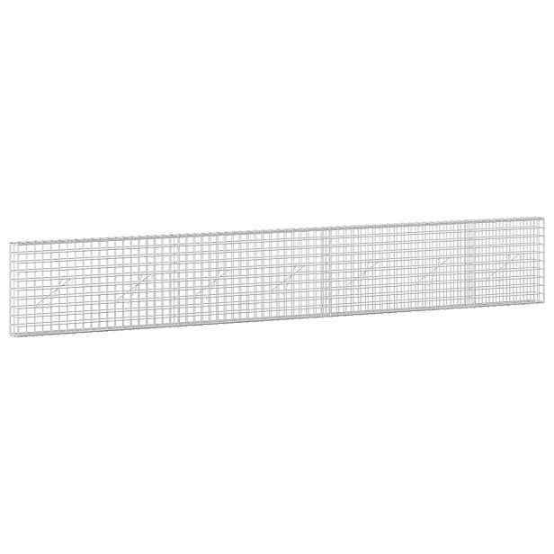 vidaXL Gabion s drátem 3,5 mm a síťkou 5x5 cm 350x10x50 cm