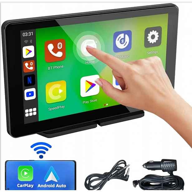 7palcový bezdrátový automobilový Carplay