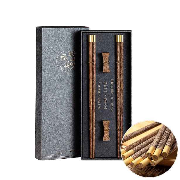 Elegantní sada tyčinek a podtácků na sushi Premium dárková šedá