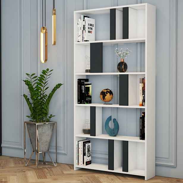 Knihovna Lima - White, Anthracite