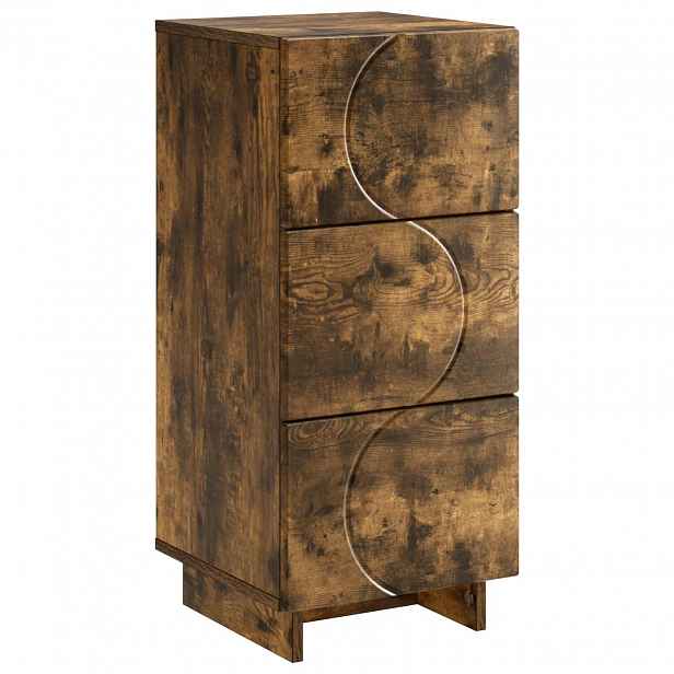 vidaXL Příborník Kouřový dub 33.5 x 34.5 x 75 cm Kompozitní dřevo