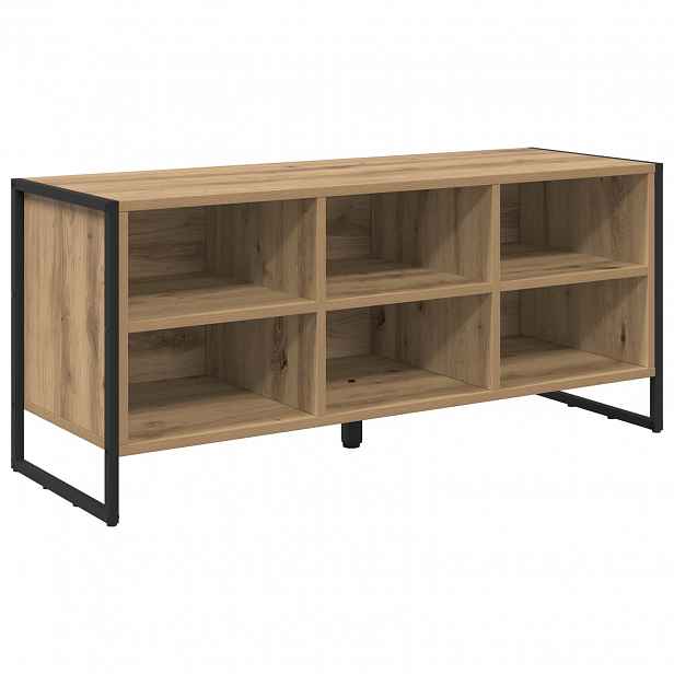 vidaXL Skříň na obuv 100 x 35 x 44 cm Kompozitní dřevo Umělecký dub