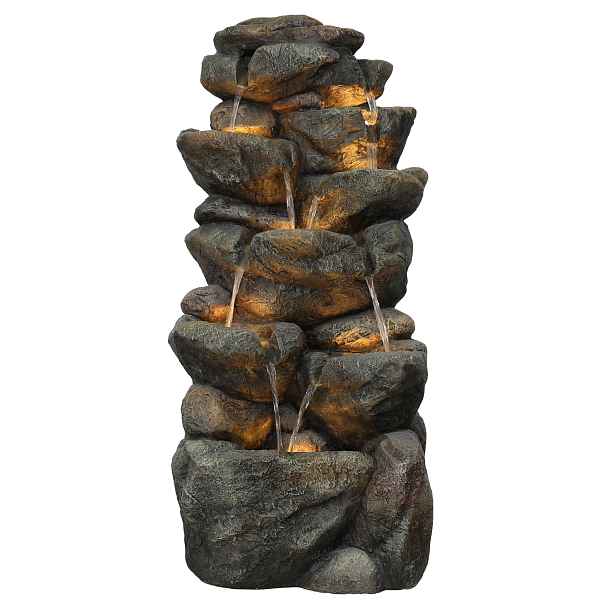 Zahradní fontána BestBerg EF-21 / polyresin / 44,5 x 38 x 99 cm