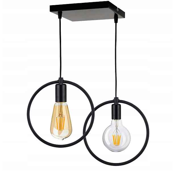 závěsné stropní svítidlo Zwis Edison Loft 2 E27 kruhová