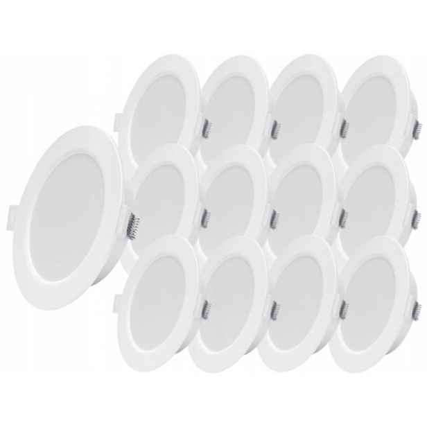 13x plochá stropní Led lampa 6W Slim Teplá 3000K