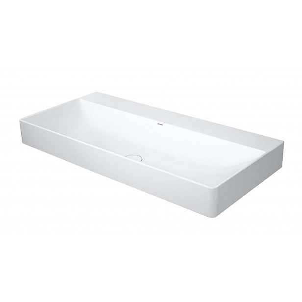 Duravit DuraSquare - Umyvadlo 100x47 cm, bez přepadu, bez otvoru pro baterii, DuraCeram, bílá 2353100070