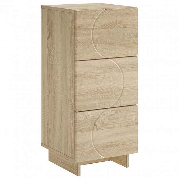 vidaXL Příborník Dub sonoma 33.5 x 34.5 x 75 cm Kompozitní dřevo