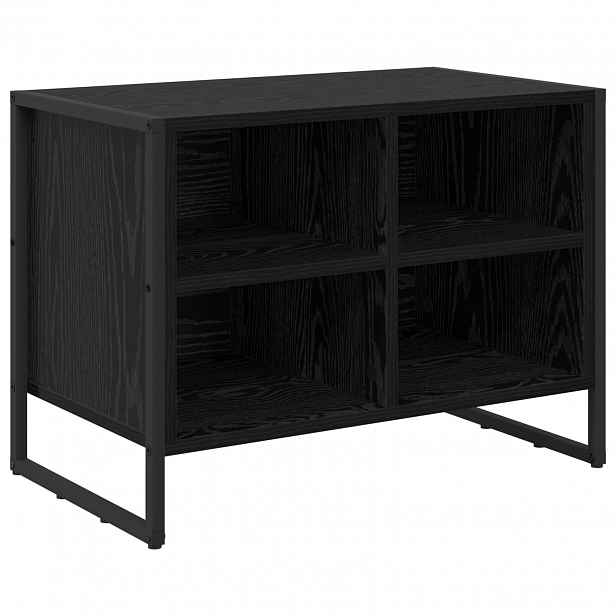 vidaXL Skříň na obuv 60 x 35 x 44 cm Kompozitní dřevo Černý dub