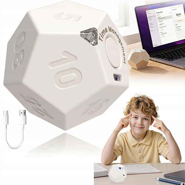 Minutka 3 Režimy Usb 550 Mah S 12 Stranami, 11 Možností Měření Času Pro Učení