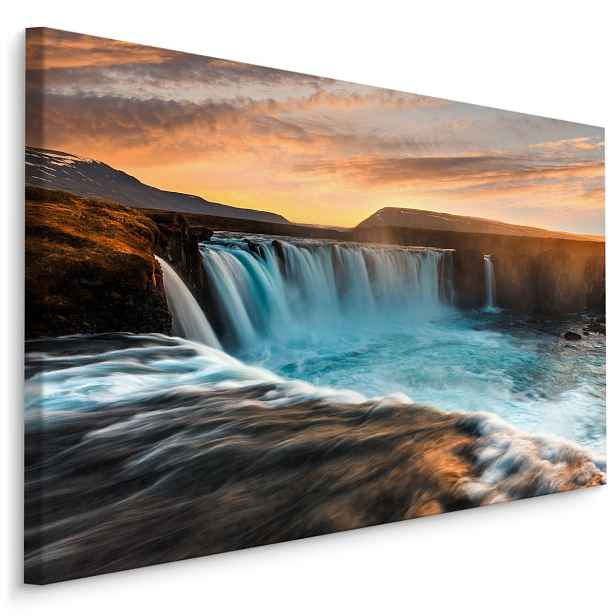 Plátno Majestátní Vodopád Na Islandu Varianta: 120x80