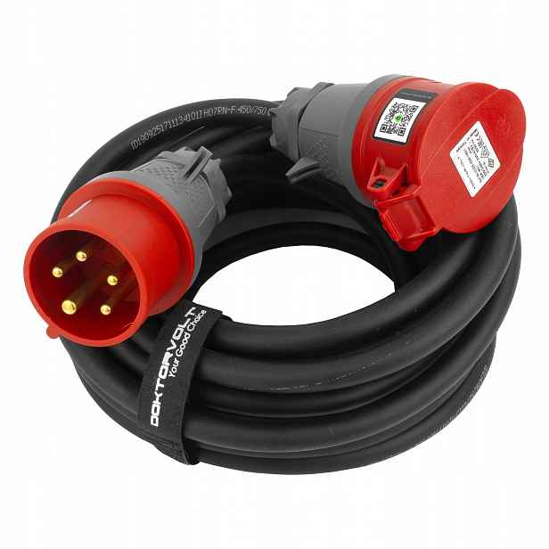 Prodlužovací Kabel 10 m 400V Cee 16A 5P IP44 gumový kabel H07RN-F 5x2,5