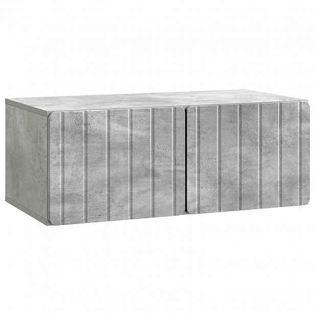 vidaXL Nástěnná TV skříň 78,5 x 41 x 30 cm Betonově šedá