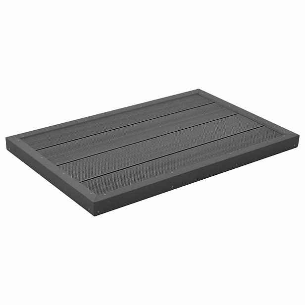 vidaXL Podlahový prvek pro solární sprchu Šedý 101x63x5,5 cm WPC
