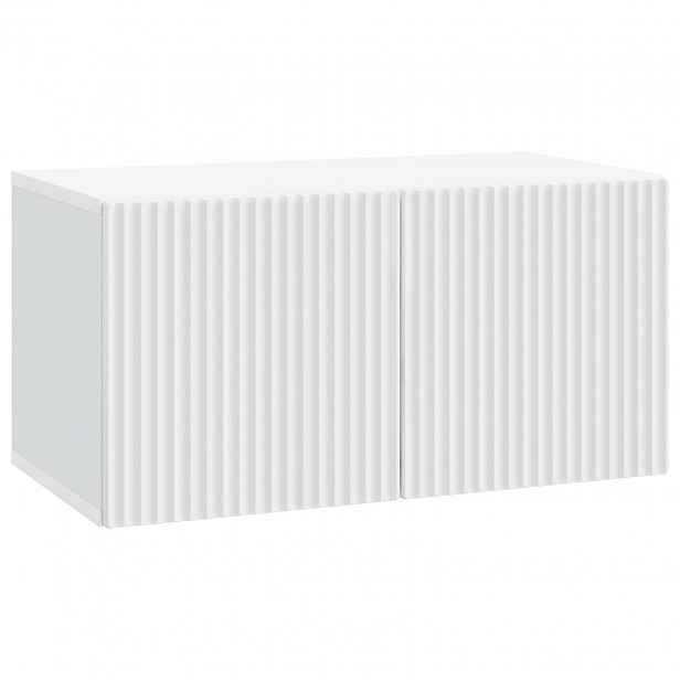 vidaXL Nástěnná TV skříň Bílá 59,5 x 31 x 30 cm Kompozitní dřevo