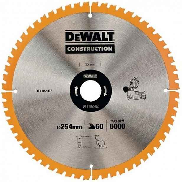DeWALT - Pilový kotouč 254x30 mm, 60 zubů DT1182