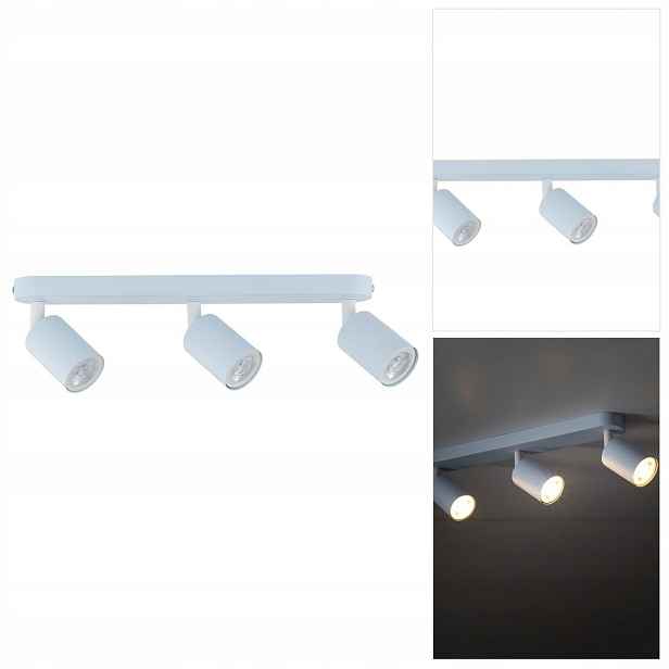 Lampa reflektorová modrá Livia tři zdroje nad obrazem v obývacím pokoji Tk Lighting