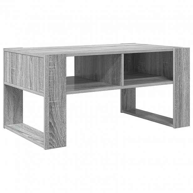 vidaXL Konferenční stolek Šedý Sonoma 92 x 53 x 45 cm Kompozitní dřevo