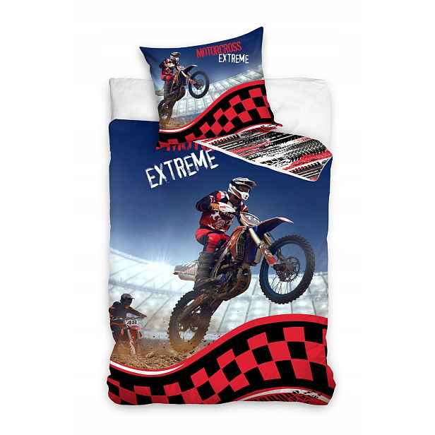 Povlečení 3D Motocykl Cross Motor Real Foto 160x200