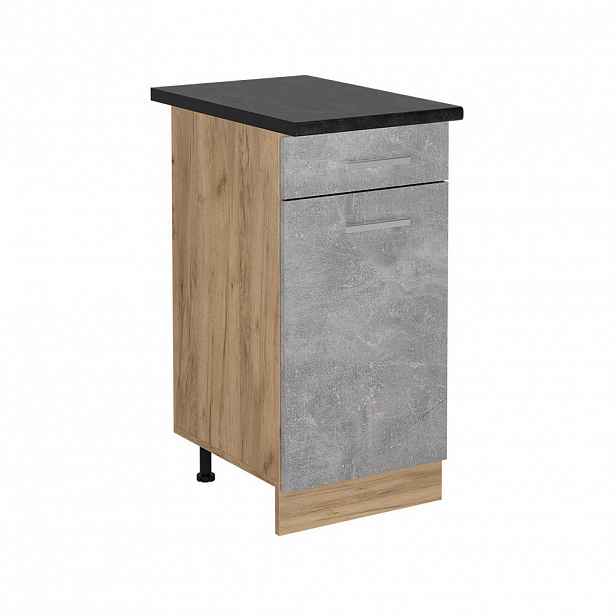 Vicco SPODNÍ SKŘÍŇKA KUCHYŇSKÉ LINKY R-Line Beton 40 cm , PD Antracit