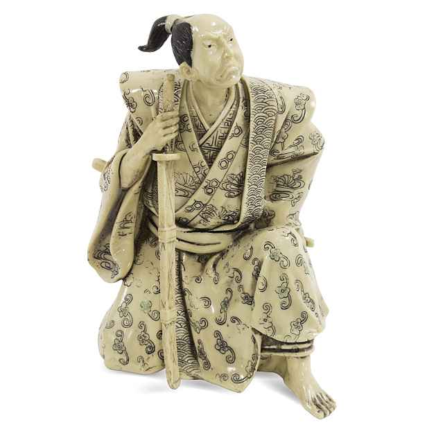 Figurka samuraj samurajská figurka japonský bojovník bojová dekorace ozdoba