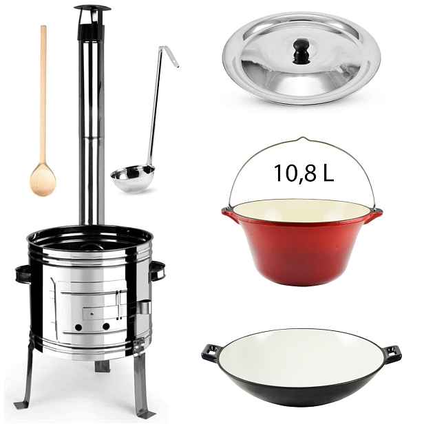 Perfect Home Set-207 Kotlíková souprava s WOK pánví 10,8L, 6ks