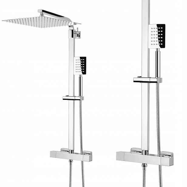 Sprchový Sloup Sprchový Set S Velkou Dešťovou Sprchou 30 CM