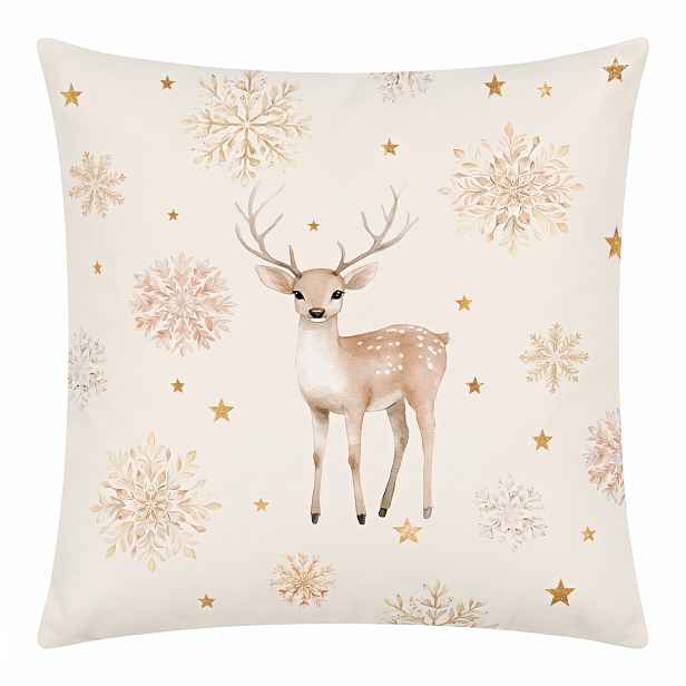 Vánoční povlak na polštář VÁNOČNÍ JELÍNEK II. 40x40 cm