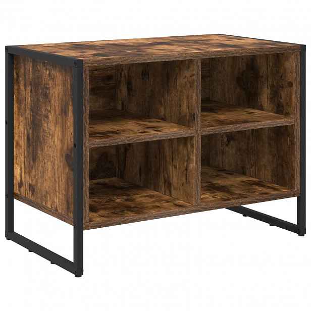 vidaXL Skříň na obuv 60 x 35 x 44 cm Kompozitní dřevo Kouřový dub