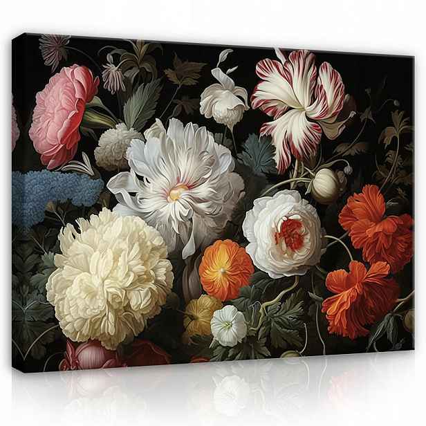 Wallarena OBRAZY NA PLÁTNĚ Květiny Ložnice 60x40