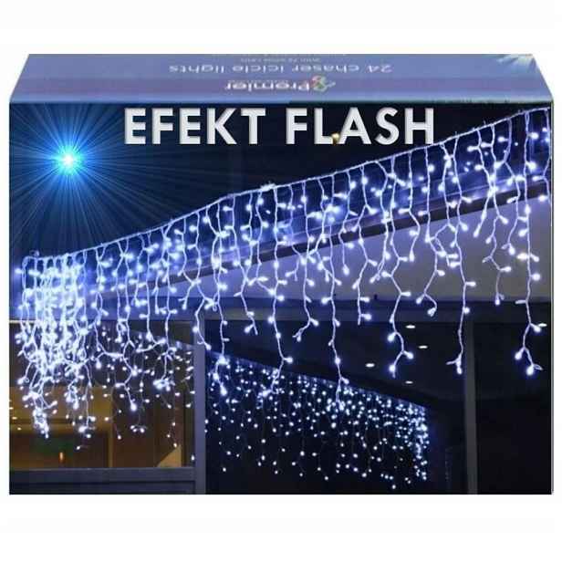 Rampouchy 300 Led Záclona Venkovní Osvětlení IP44 Flash Bílá Studená 14M