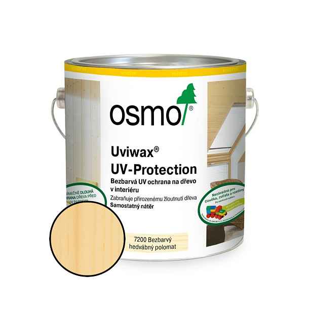 Nátěr na dřevo Osmo 7200 Uviwax UV-Protection bezbarvý, 10 l