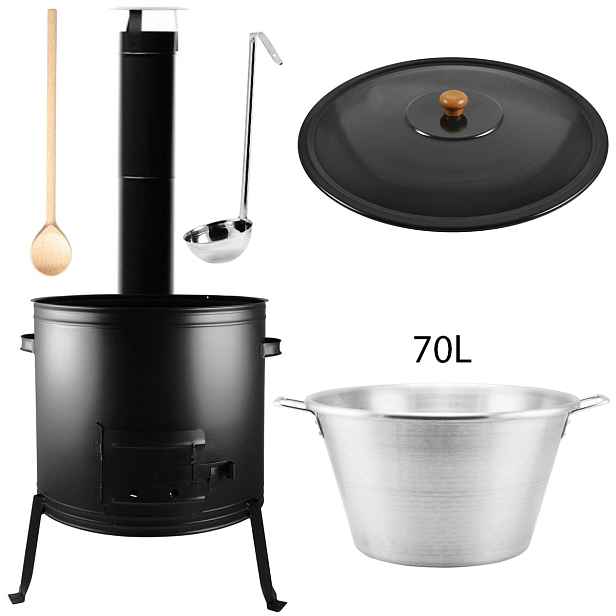 Perfect Home Set-206 Kotlíková souprava 70L, 5ks