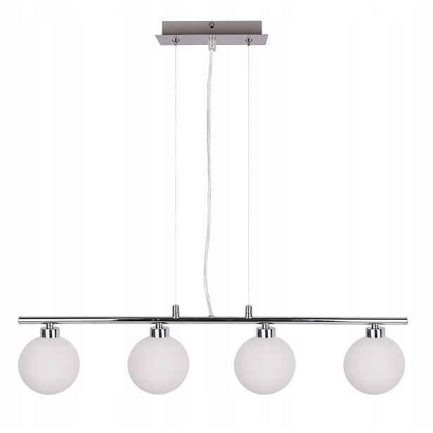Stropní Závěsné Svítidlo 4x Skleněná Stínidla 40W G9