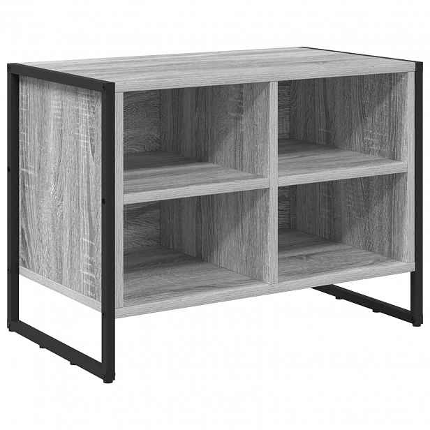 vidaXL Skříň na obuv 60 x 35 x 44 cm Kompozitní dřevo Šedá Sonoma