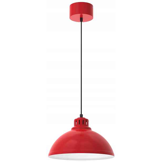 Závěsná lampa Sven Červená Bílá, stylový doplněk v červeném odstínu