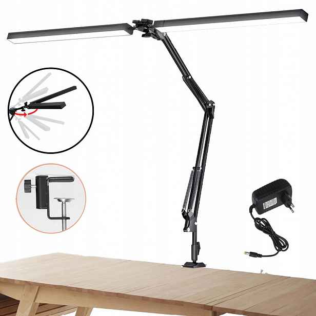 Stolní Lampa Kreslicí Školní Stůl Led Cct Regulace 24W
