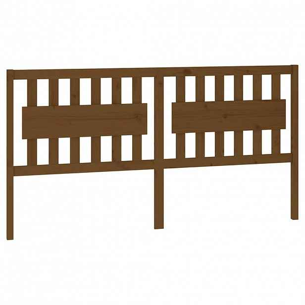 vidaXL Čelo postele medově hnědé 185,5 x 4 x 100 cm masivní borovice